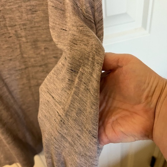 Nordstrom Socialite Dress Size Large Heather Mauve ‎ High Neck Knit Swing - Picture 5 of 9